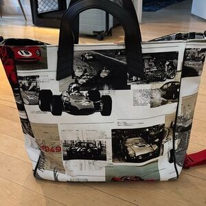 Ferrari Multicolor Cloth Tote Bag